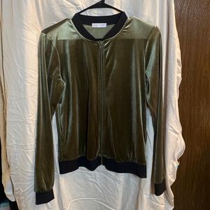 Velour Olive Jacket